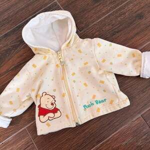 Disney Baby Pooh Yellow Hooded Jacket 6m
